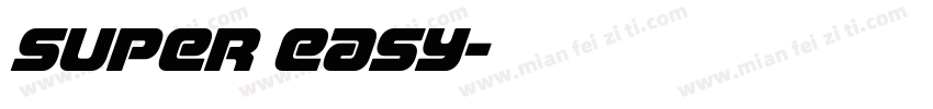 Super Easy字体转换